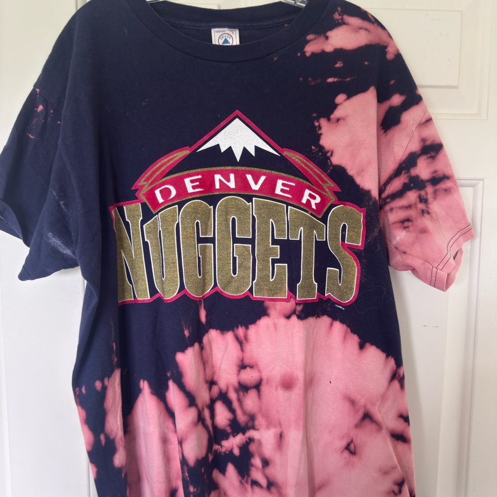 Vintage Denver Nuggets Tie Dye Men’s Shirt Size L